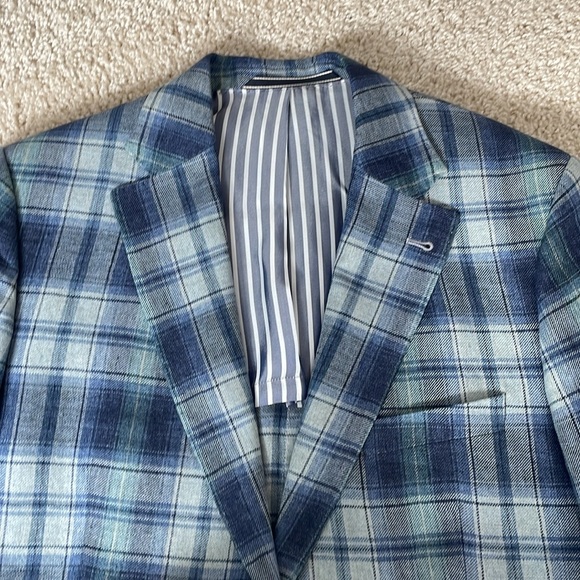 Gant Linen Plaid Blazer - Picture 4 of 15